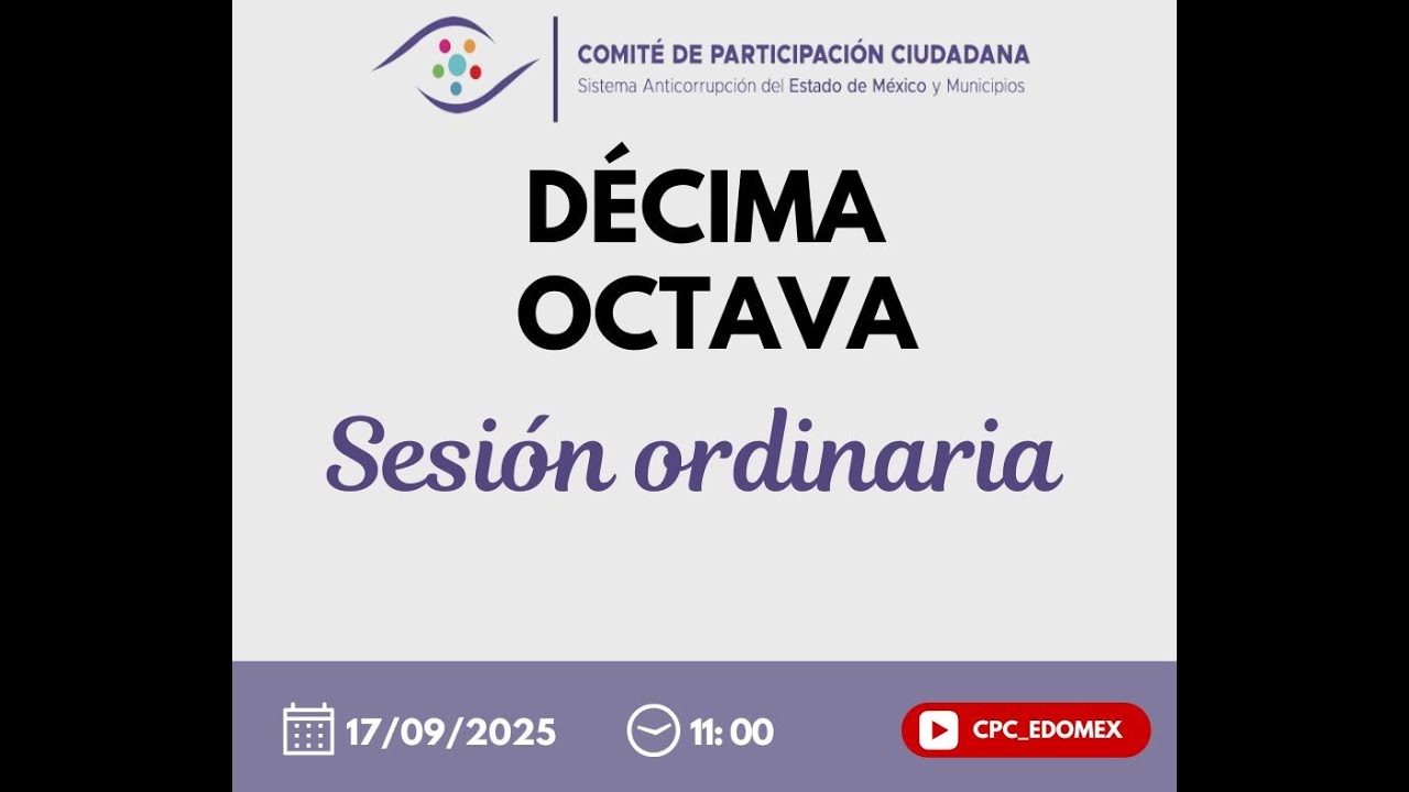 Décima Octava Sesión Ordinaria del Comité de Participación Ciudadana