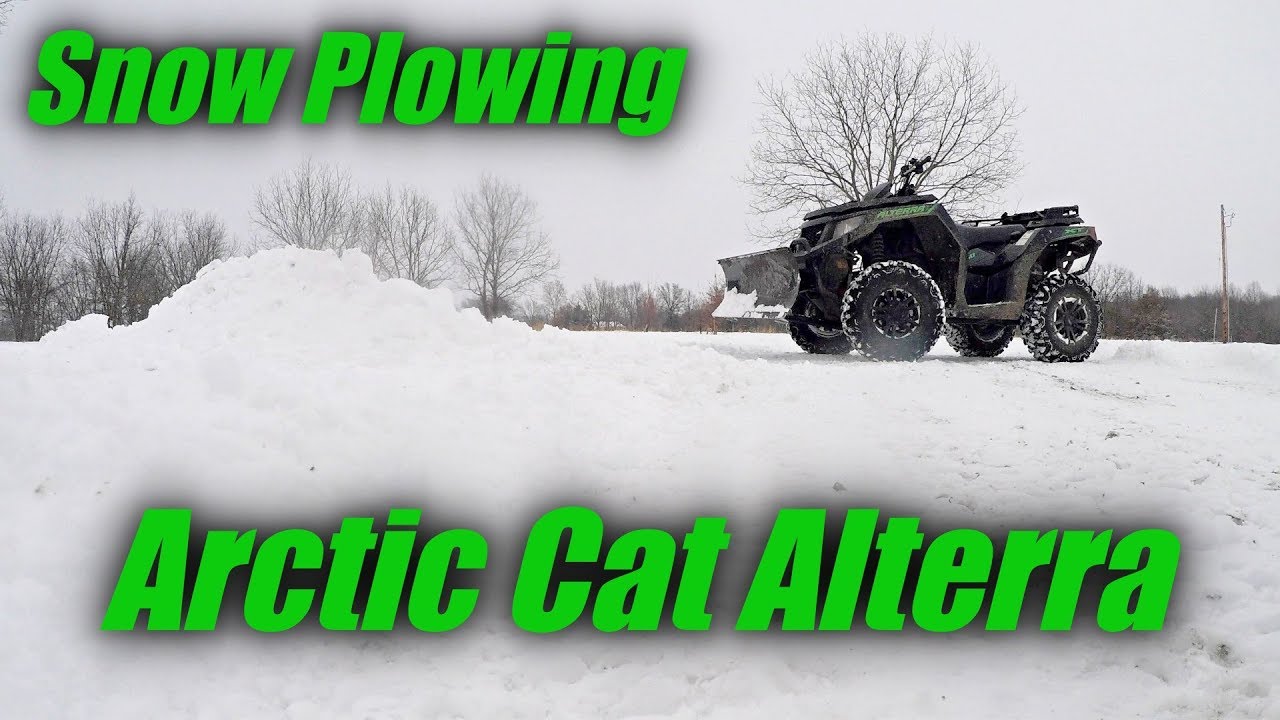 Snow Plowing with an ATV