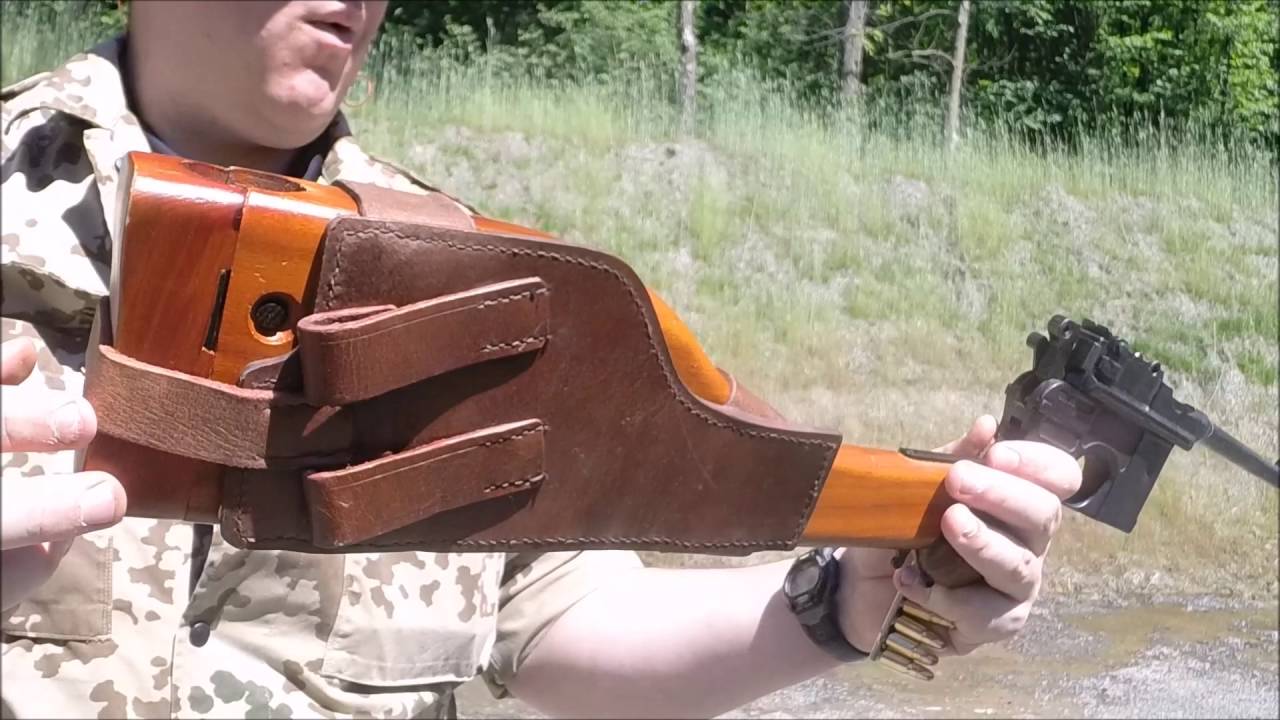 Пистолет Mauser C96 «Broomhandle» 1917 года, калибр 7,63x25. Время стрельбы.