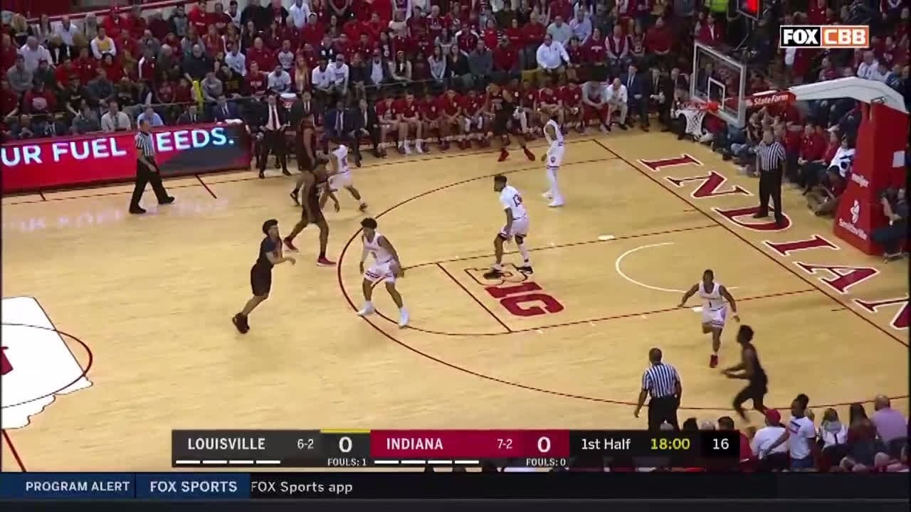 IUBB - IU vs. Louisville Highlights (12/8/18)