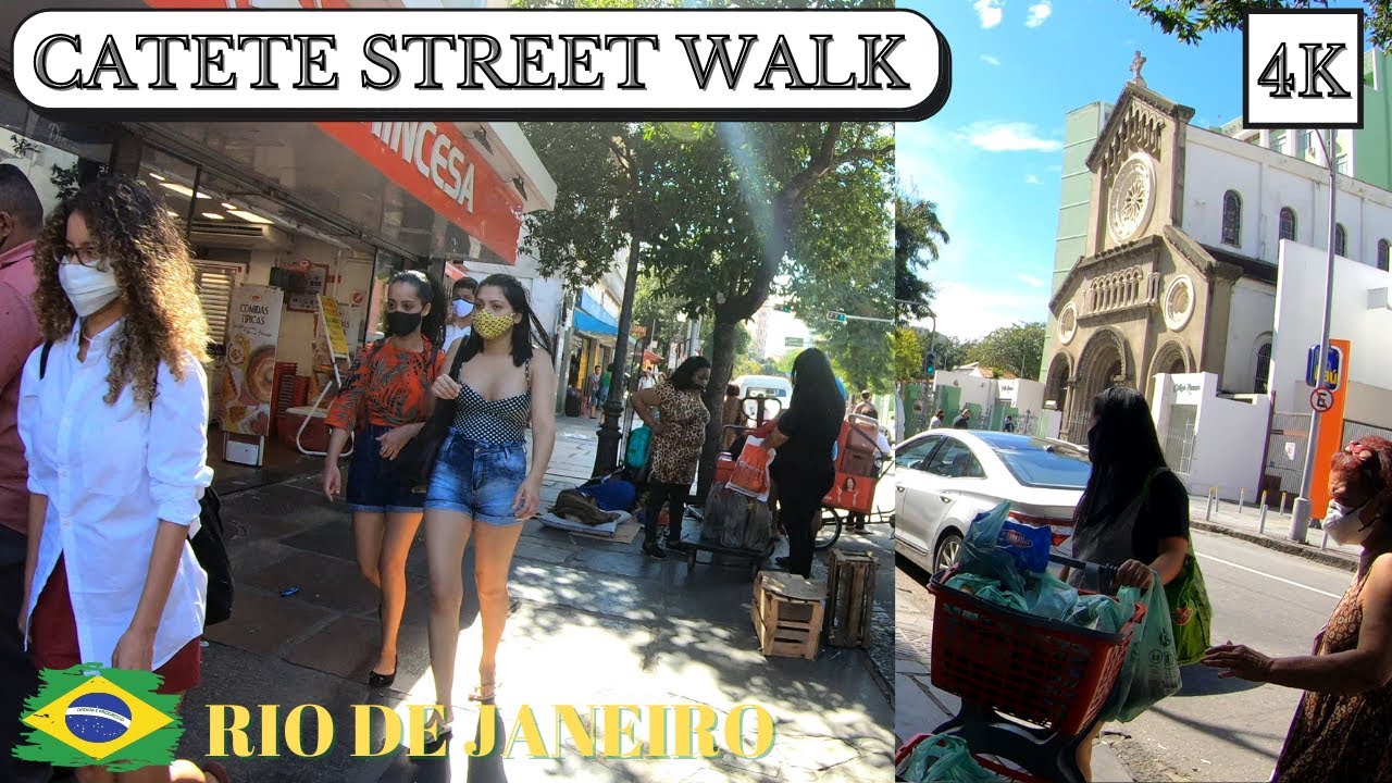 🇧🇷 | Walking on Historical Catete street | Rio de Janeiro, Brazil | ⁴ᴷ⁶⁰