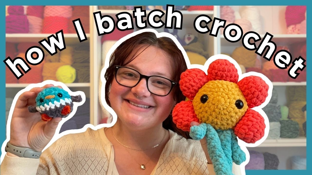 How I Batch Crochet/Market Prep | my market is in ONE WEEK!