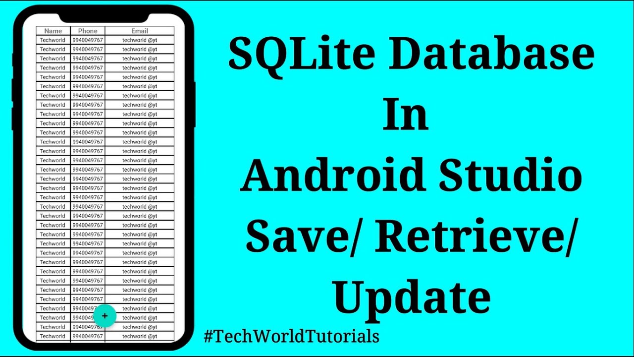 SQLite Database in Android Studio KOTLIN || CRUD ||  Add/Remove/Update/Delete data from SQLite DB