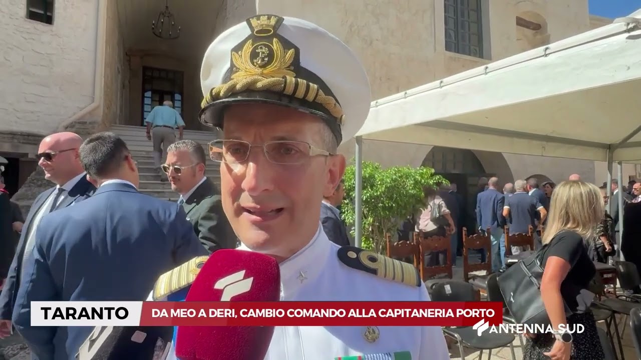 11 SETTEMBRE 2025 - TARANTO - DA MEO A DERI, CAMBIO COMANDO ALLA CAPITANERIA PORTO