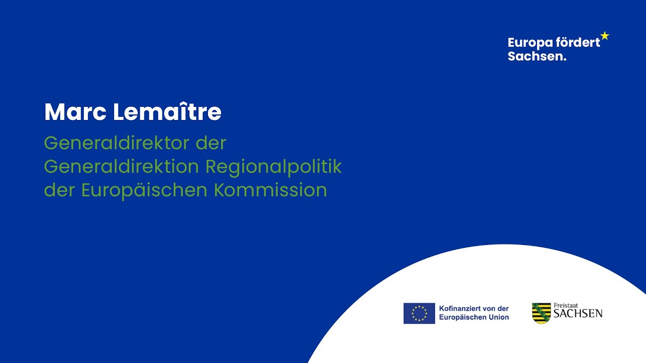 03) Gru&szlig;wort Marc Lema&icirc;tre, Generaldirektor der Generaldirektion Regionalpolitik der EU-Kommission