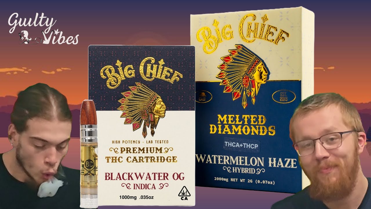 Big Chief THCA 2g Cart PART 2 (Blackwater OG) (Watermelon Haze) - BROKEN CART????