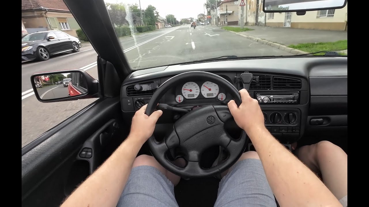 1997 Volkswagen Golf MK3 Cabrio – POV Drive | No Talking