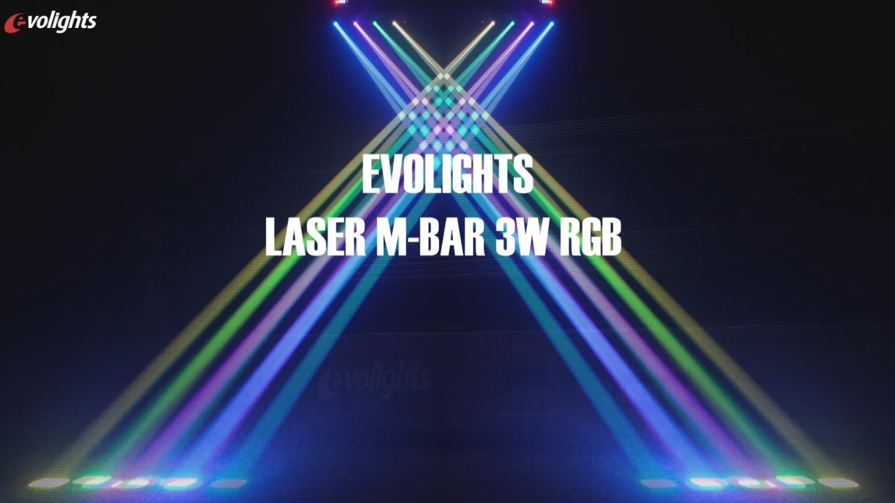 EVOLIGHTS LASER M-BAR - listwa laserowa  3W RGB