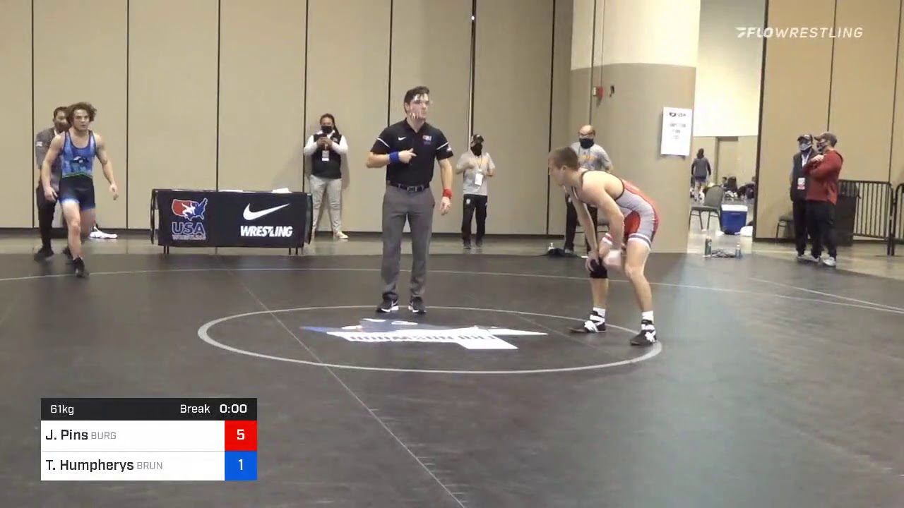 61 Kg Consolation Jospeh Pins Burg Training Center Vs Tyson Humpherys Brunson UVRTC