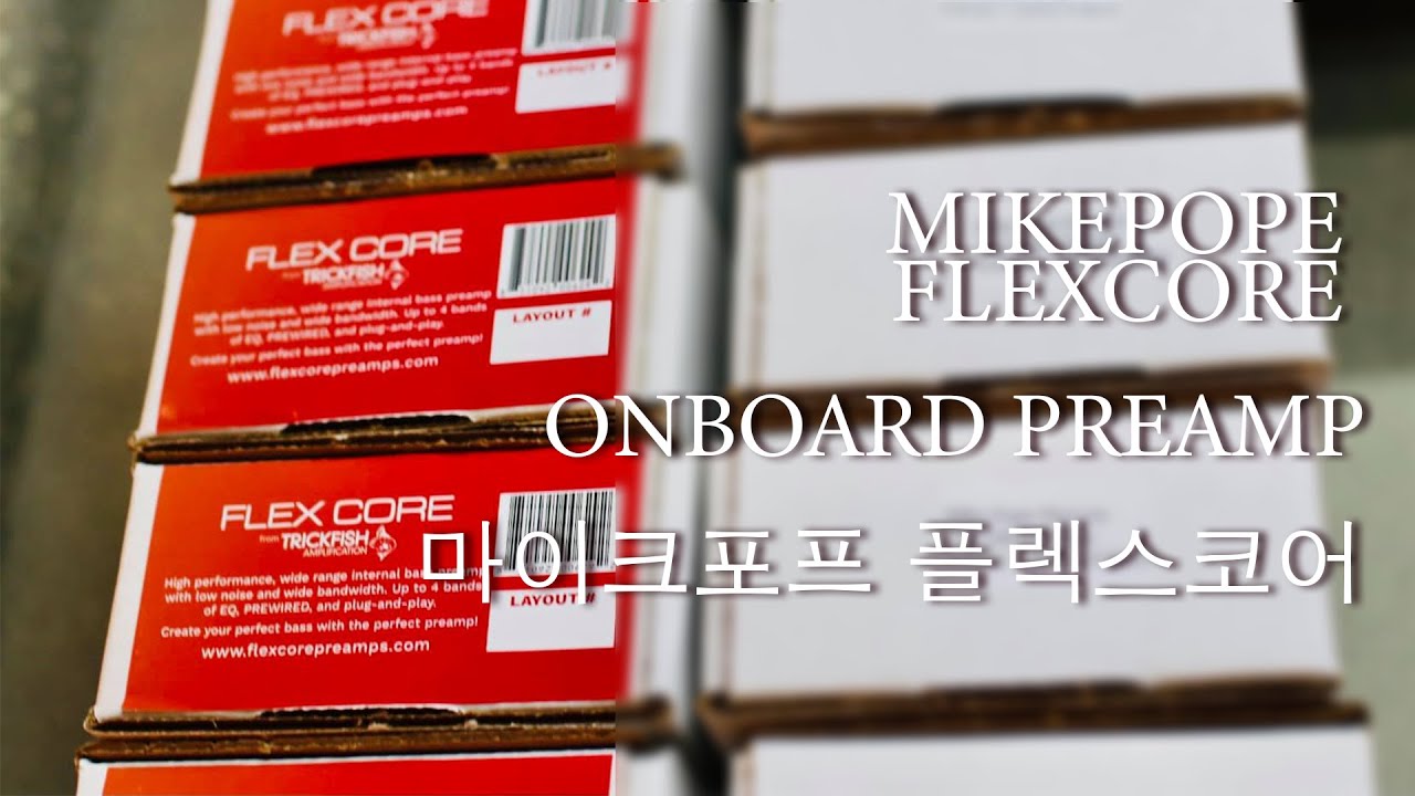 베이스 온보드 프리앰프 FLEXCORE PREAMP