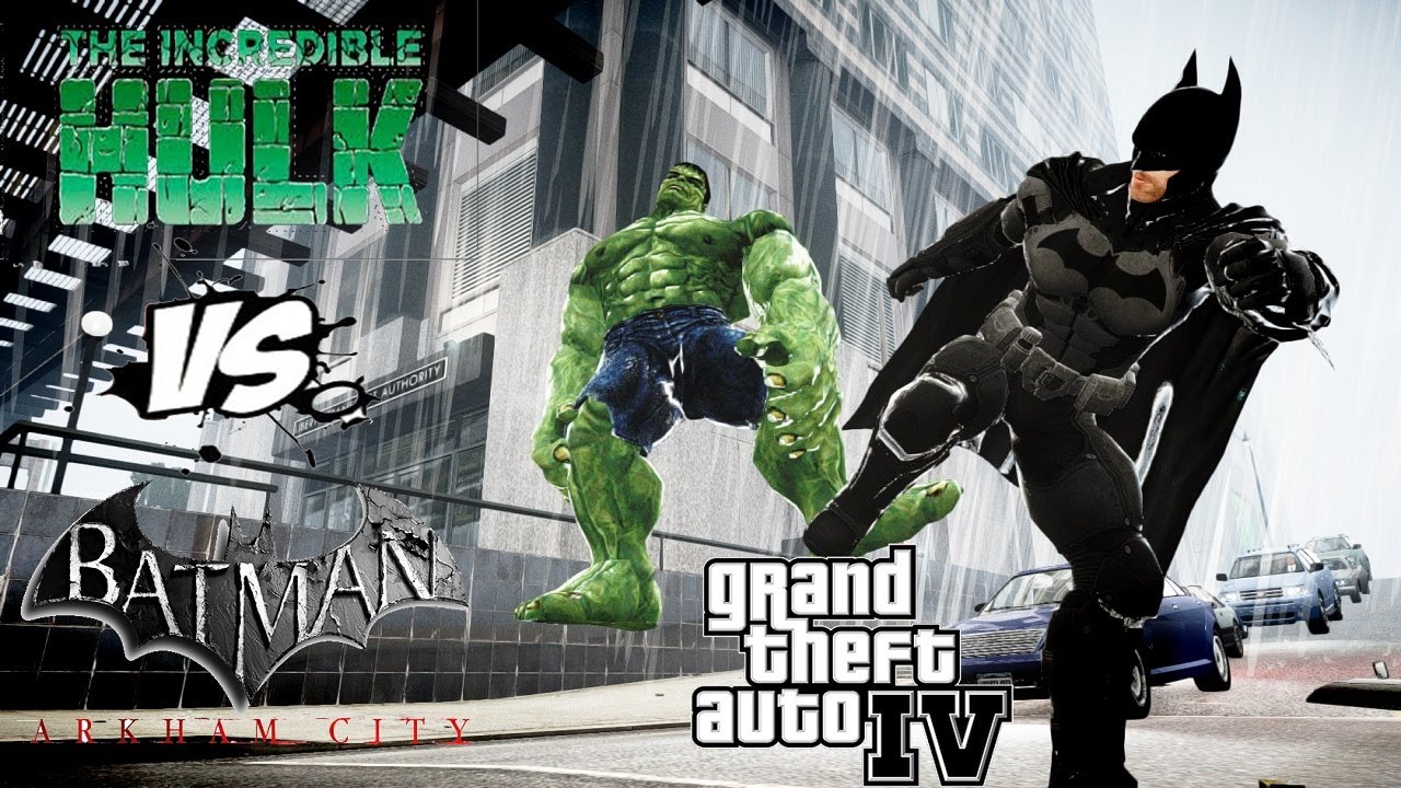 BATMAN VS HULK - EPIC BATTLE - Grand Theft Auto