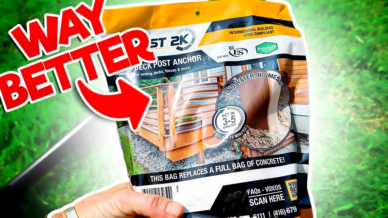 Better Than Concrete?? || Fast 2k Deck Post Anchor Review
