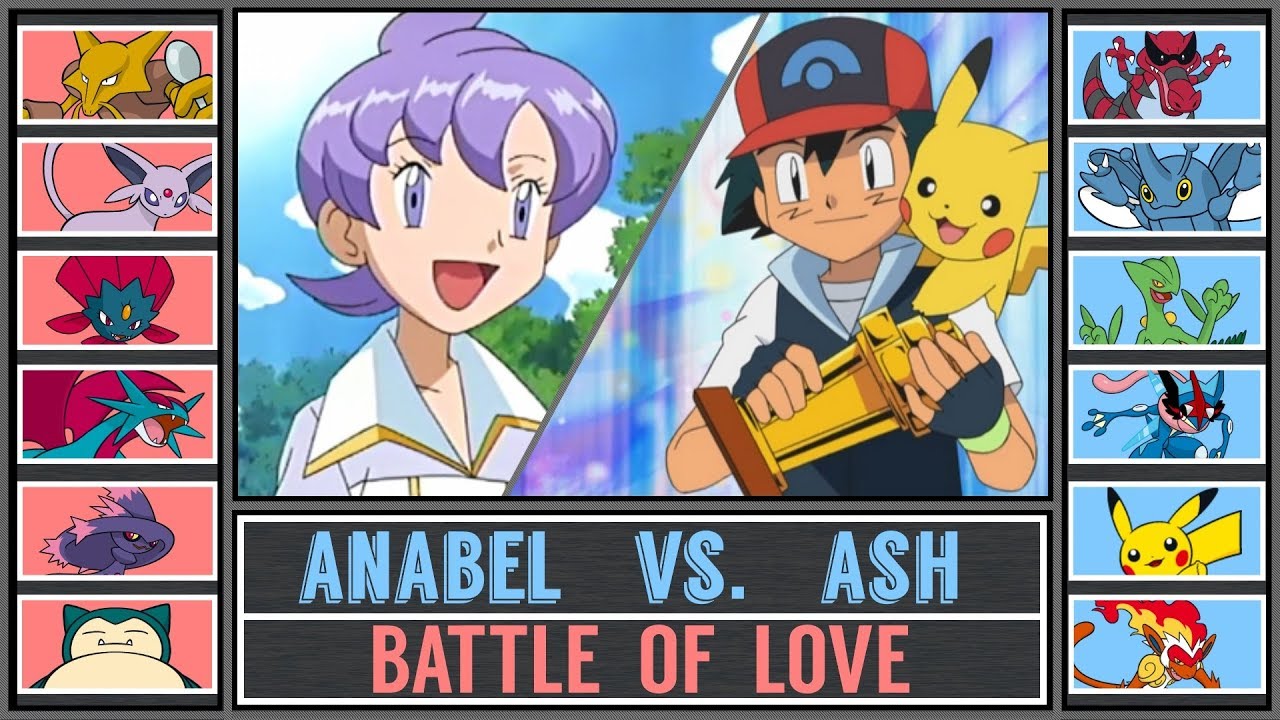 Ash vs. Anabel (Pokémon Sun/Moon) - Battle of Love