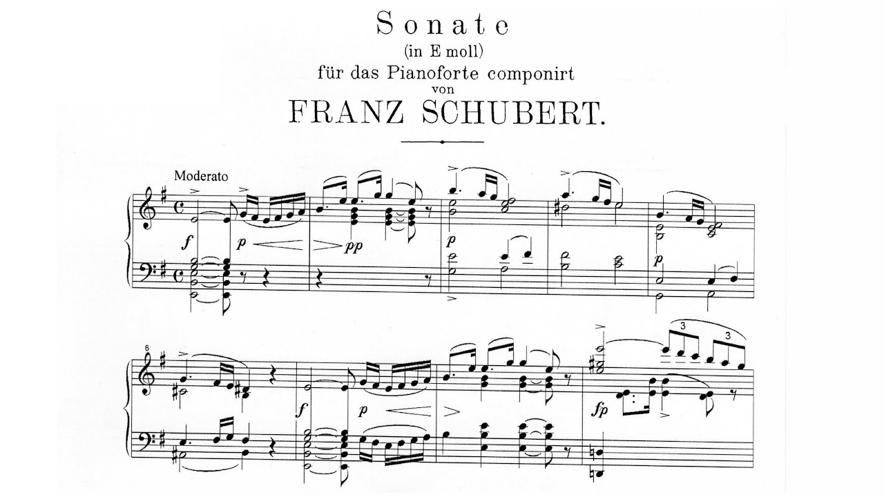 Franz Schubert - Piano Sonata in E Minor, D.566