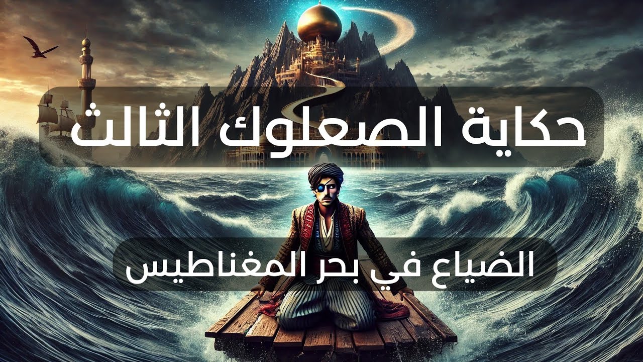حكاية الصعلوك الثالث ورحلة الضياع في بحر المغناطيس من عجائب ألف ليلة و ليلة