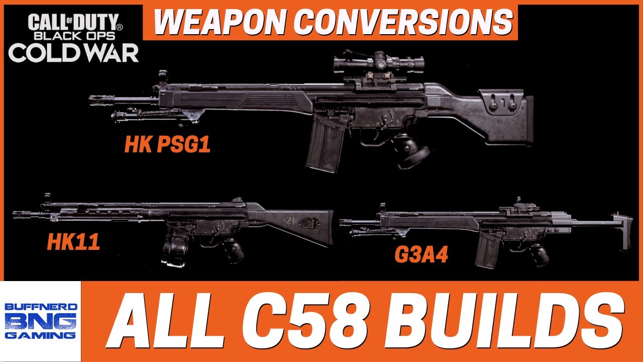 All C58 Builds In Cold War - Call of Duty Black Ops Cold War
