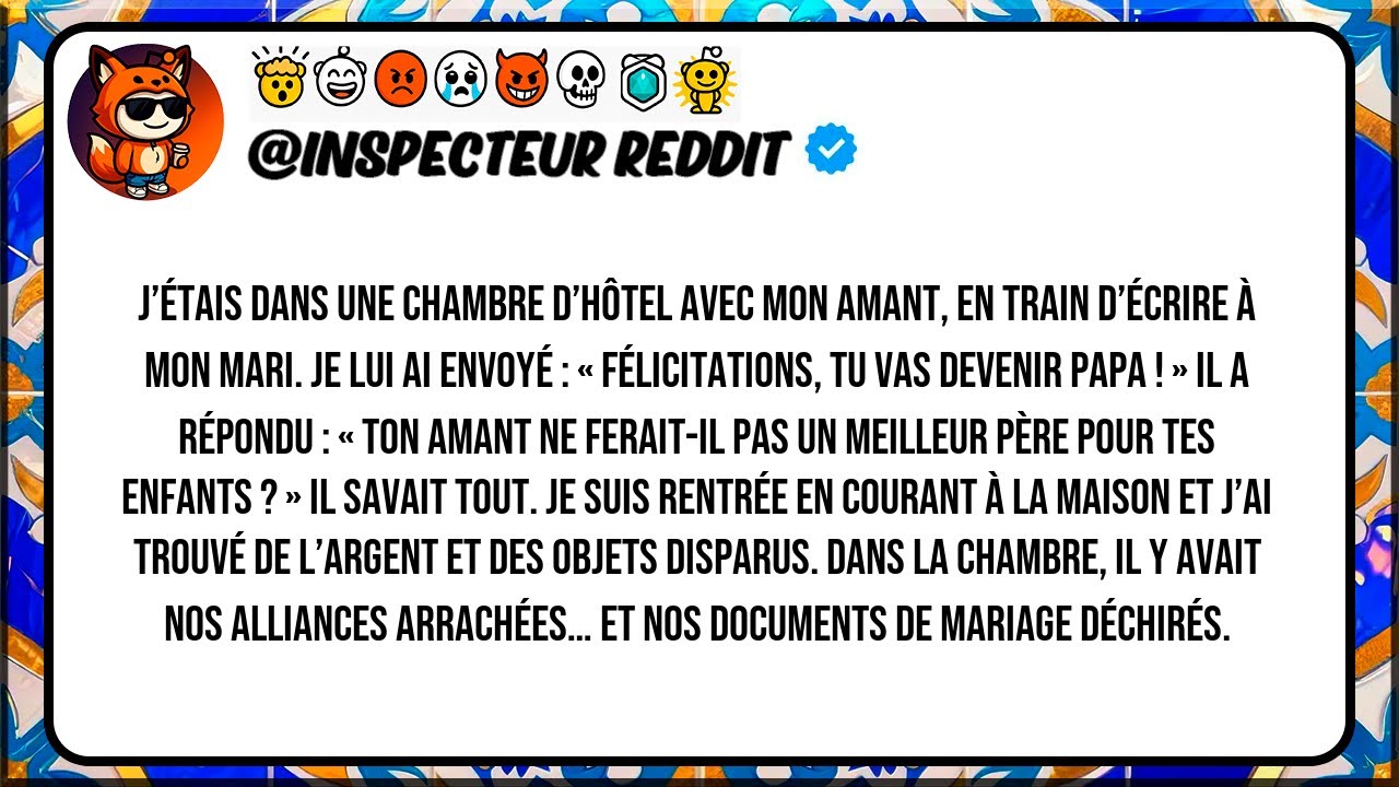 J’étais dans une chambre d’hôtel avec mon amant, en train d’écrire à mon mari.Je lui ai envoyé