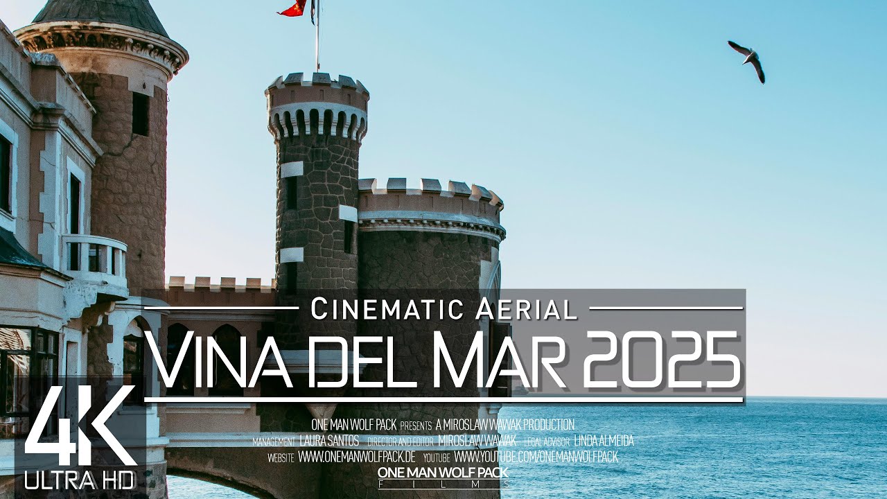 【4K】🇨🇱 Vina del Mar from Above 🔥 CHILE 2025 🔥 Valparaiso Cinematic Wolf Aerial™ Drone Film