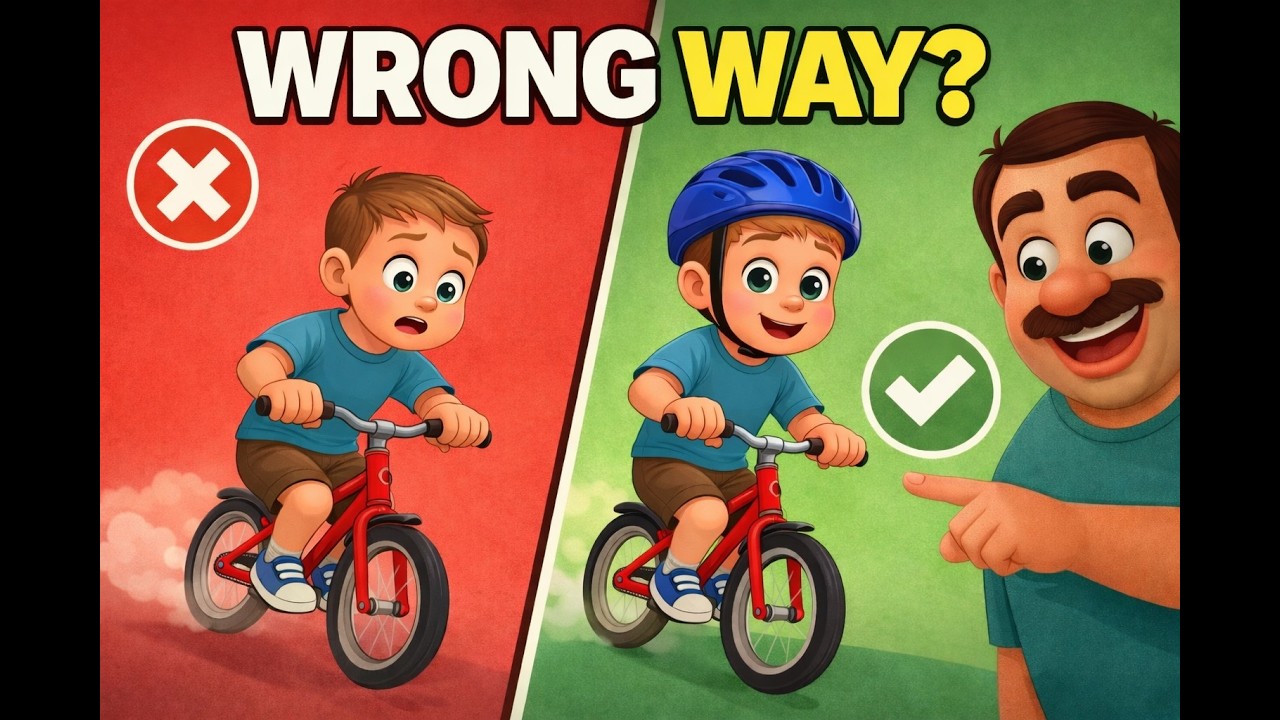 Most Kids Ride Bikes the WRONG Way 🚲 (Bike Safety for Kids)