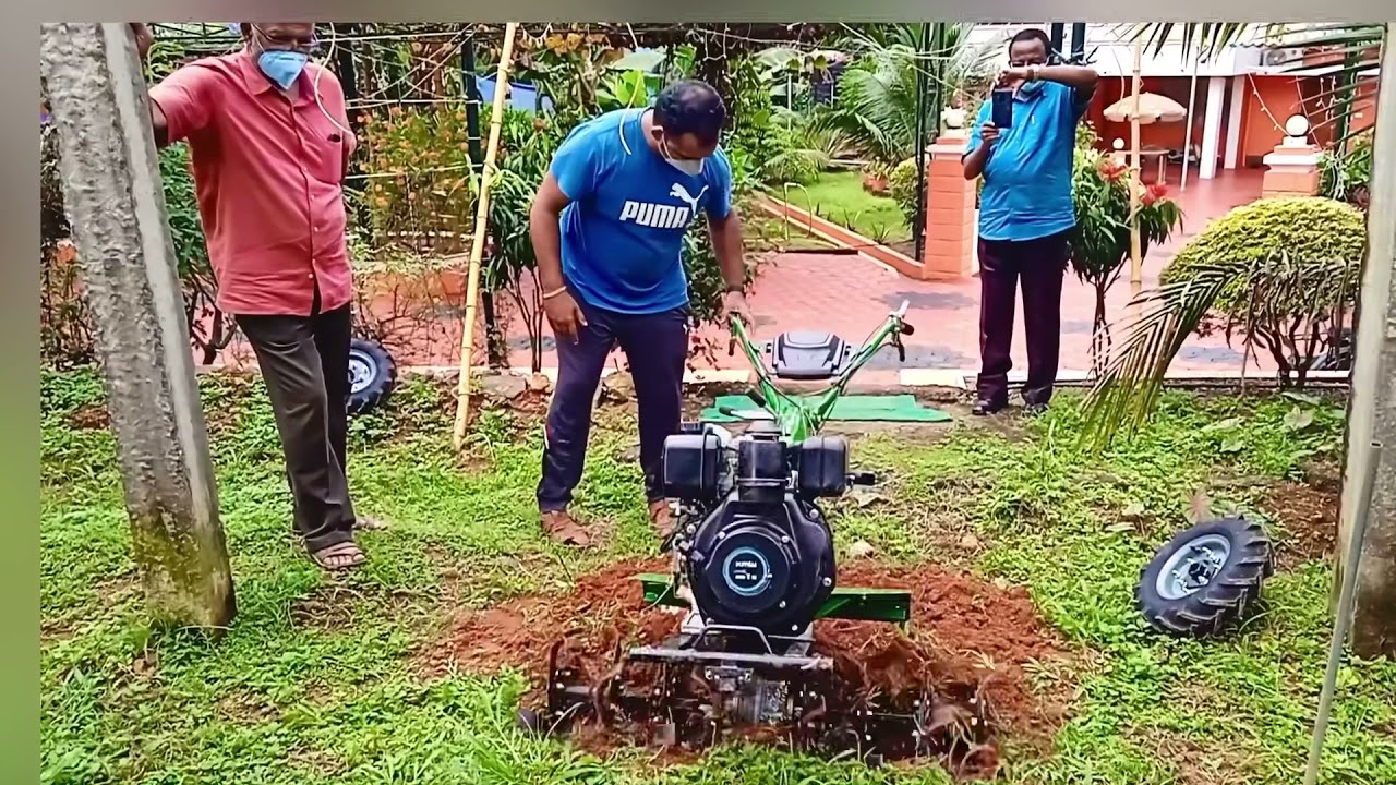Kirloskar Tiller Min T 5 HP Diesel Demo and Explanation from Kottayam Ernakulam