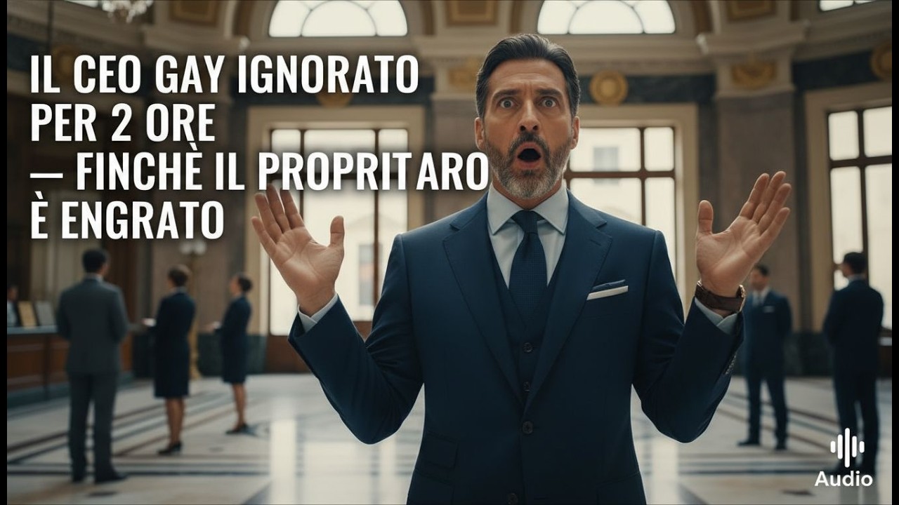 IL CEO GAY IGNORATO PER 2 ORE — FINCHÉ IL PROPRIETARIO DELLA BANCA È ENTRATO...