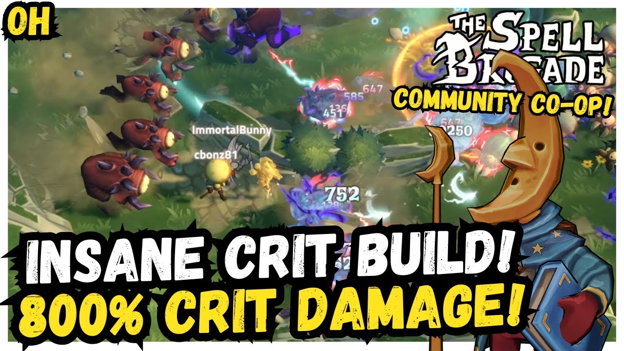 INSANE 800% Crit Damage Build! Spell Brigade!