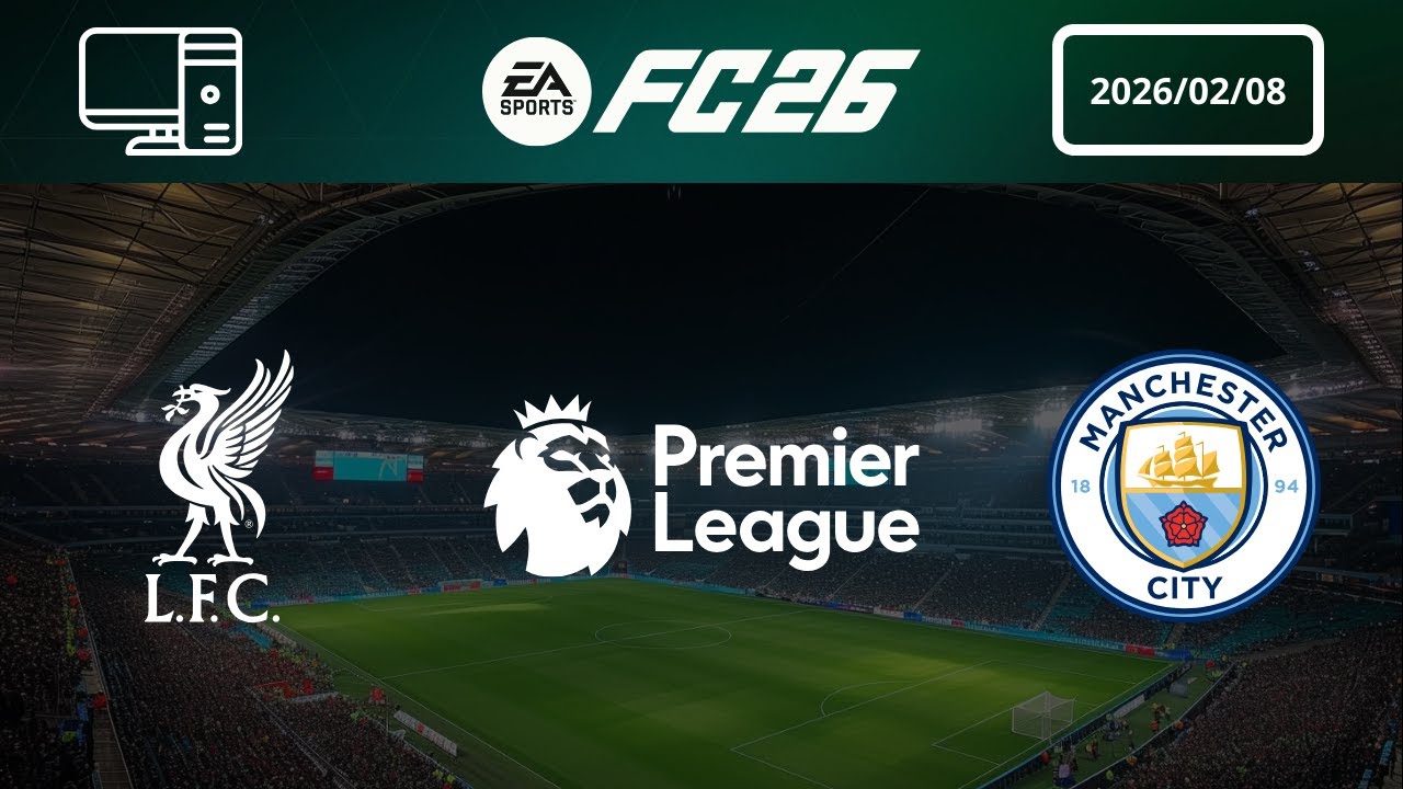 [4K] Liverpool vs Manchester City - Prediction - 2025-26 Premier League - EA FC 26