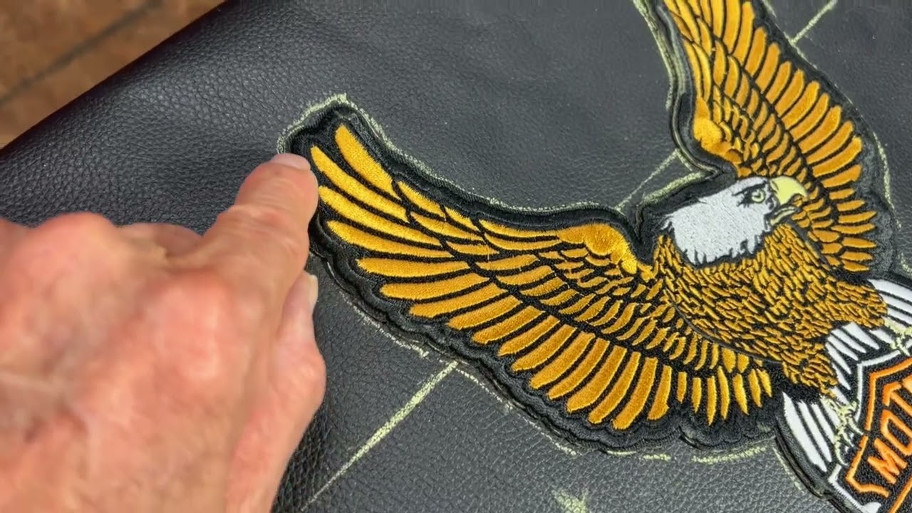 COMO COSER CALCOMANIAS EN CHALECOS DE PIEL VIDEO # 63