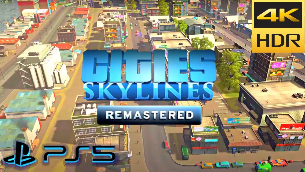 (4K) Cities Skylines Remastered PS5 gameplay - Free upgrade (from PS4 version)
