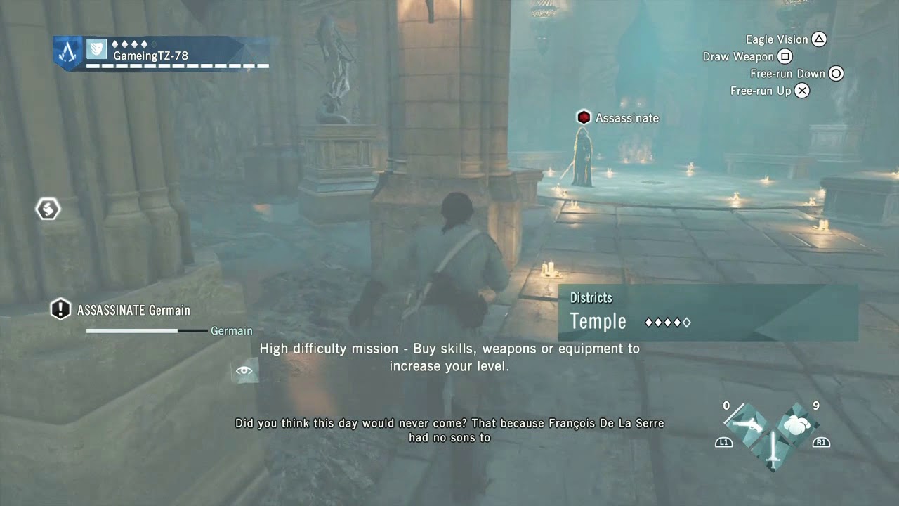 Assassin's Creed Unity PS4 Gameplay Final Mission (Boss Fight) Gaming TZ-78