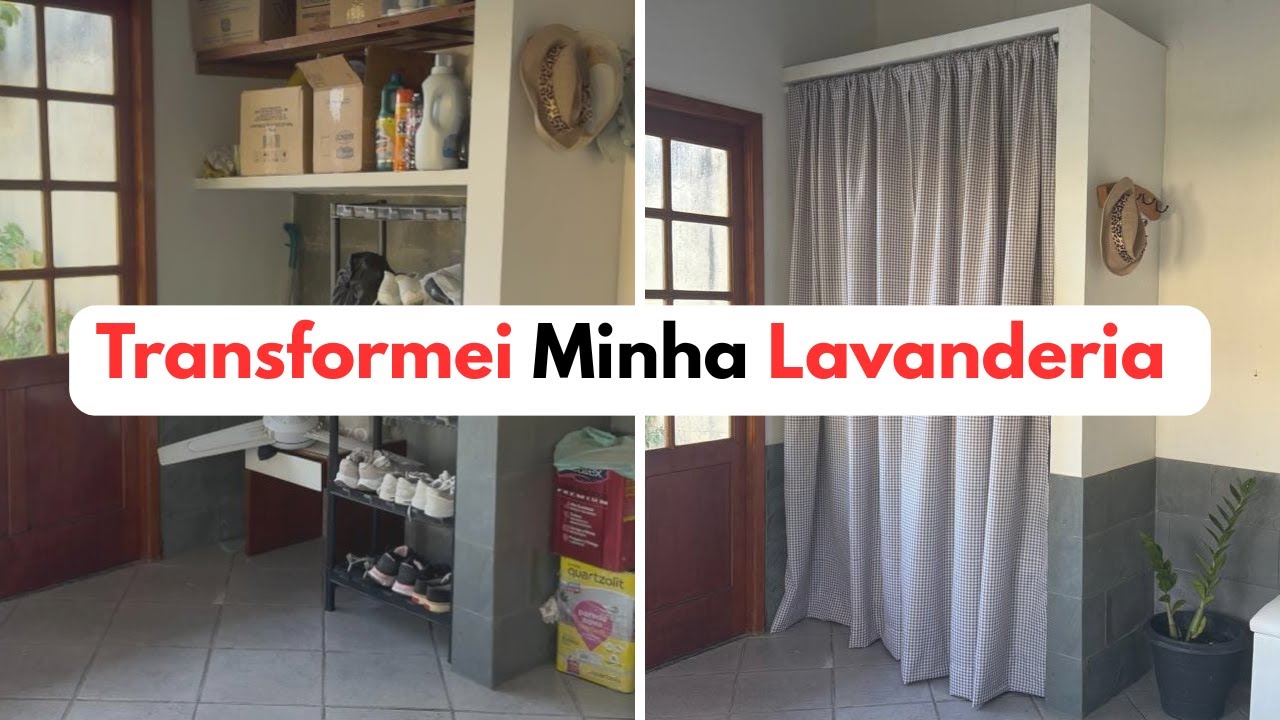 Como Transformei Minha Lavanderia Pequena em 3 Passos | Antes e Depois Real