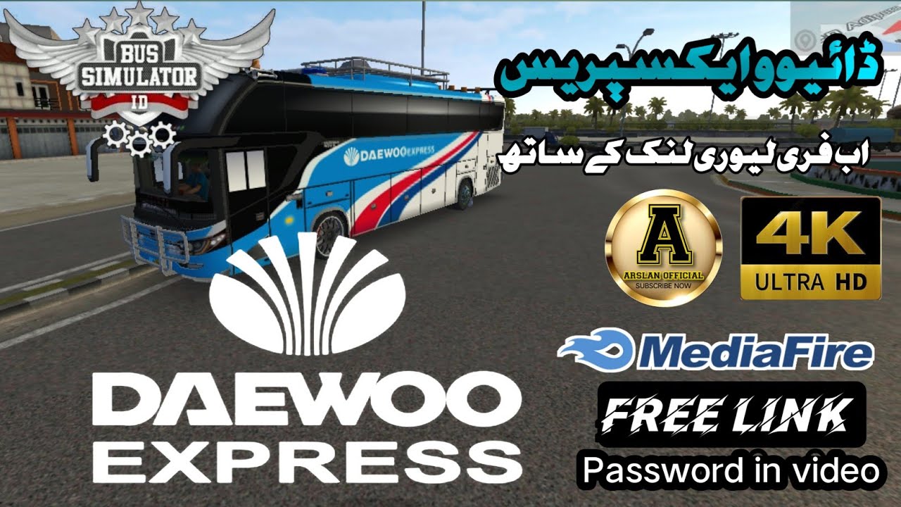 bus simulator indonesia livery.Daewoo express HD quality 🔥 password 🔑 in video 24 January 2023