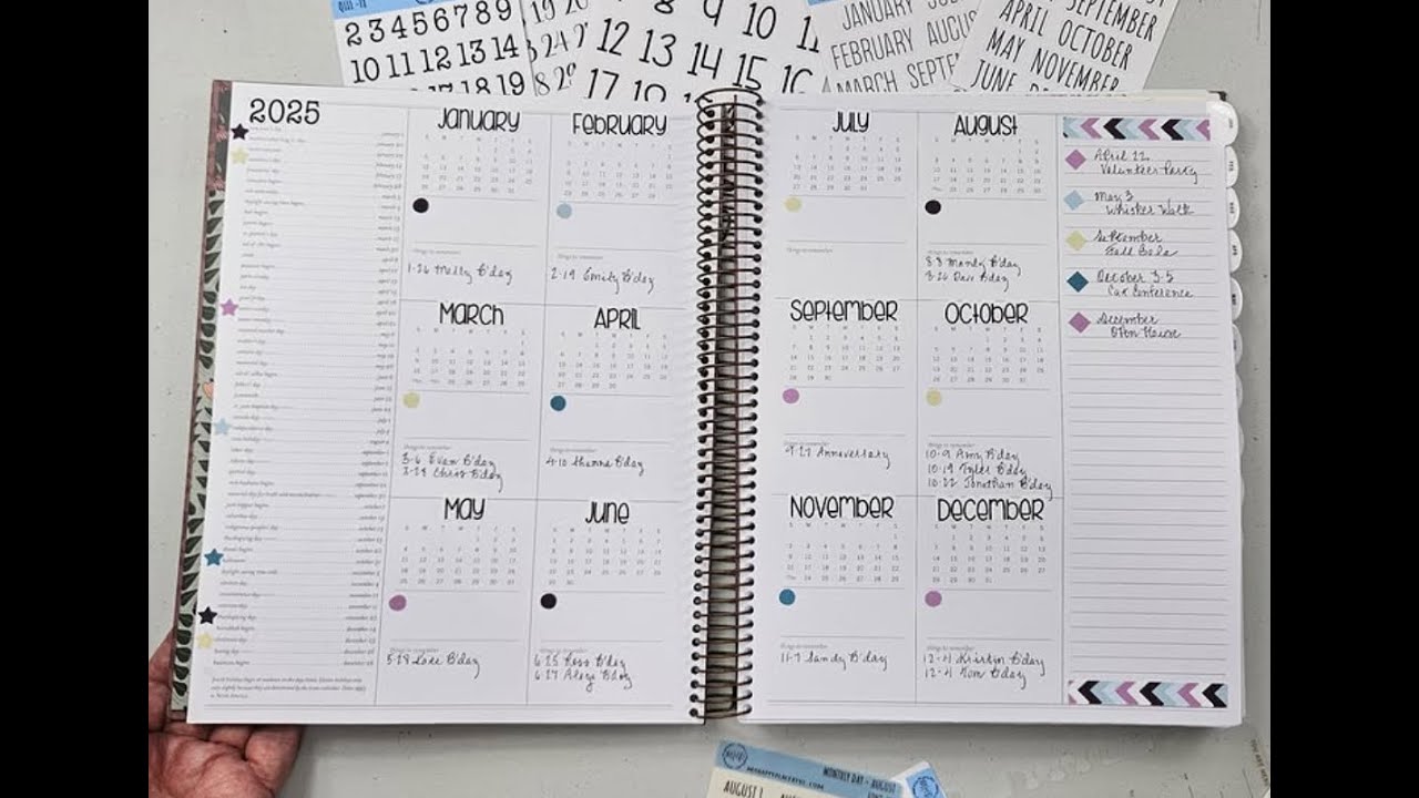 Laurel Denise Portrait Planner ~ 6 month flip thru