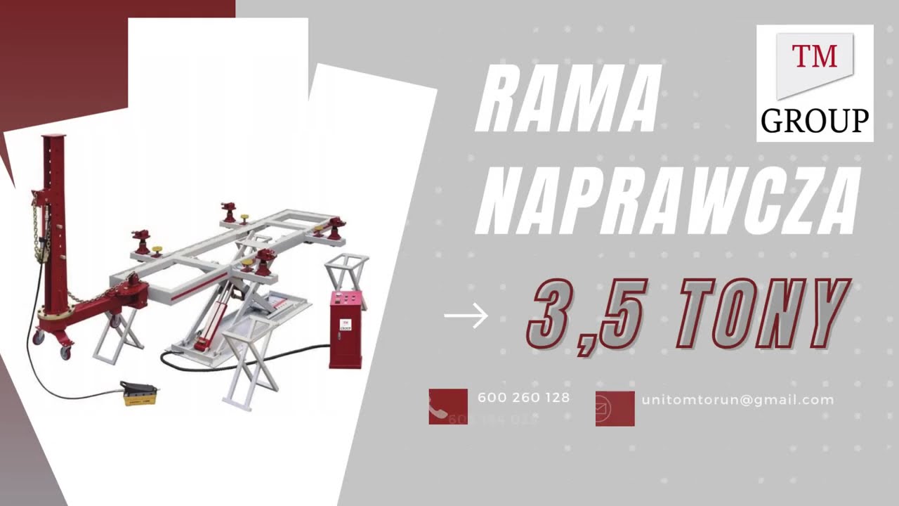 Rama naprawcza, płyta blacharska na podnośniku 3,5T TM-GROUP