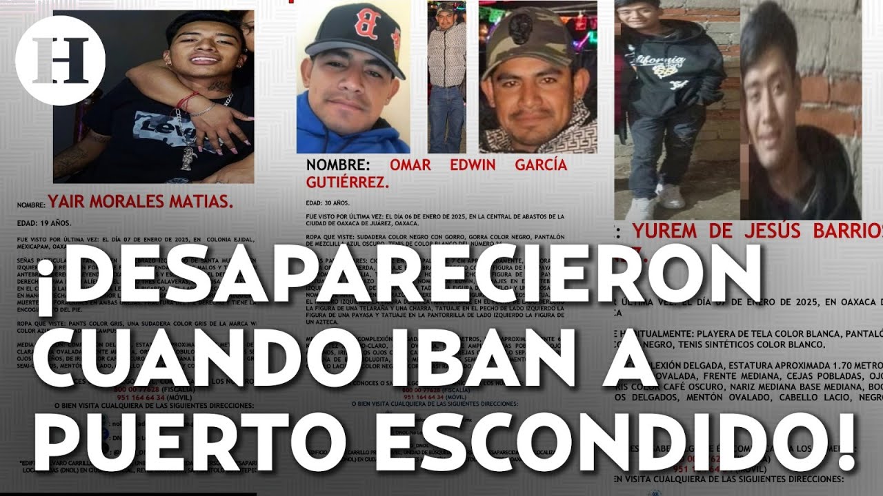 ¿Quiénes son los 14 jóvenes desaparecidos en Oaxaca? Fiscalía activa protocolos de búsqueda