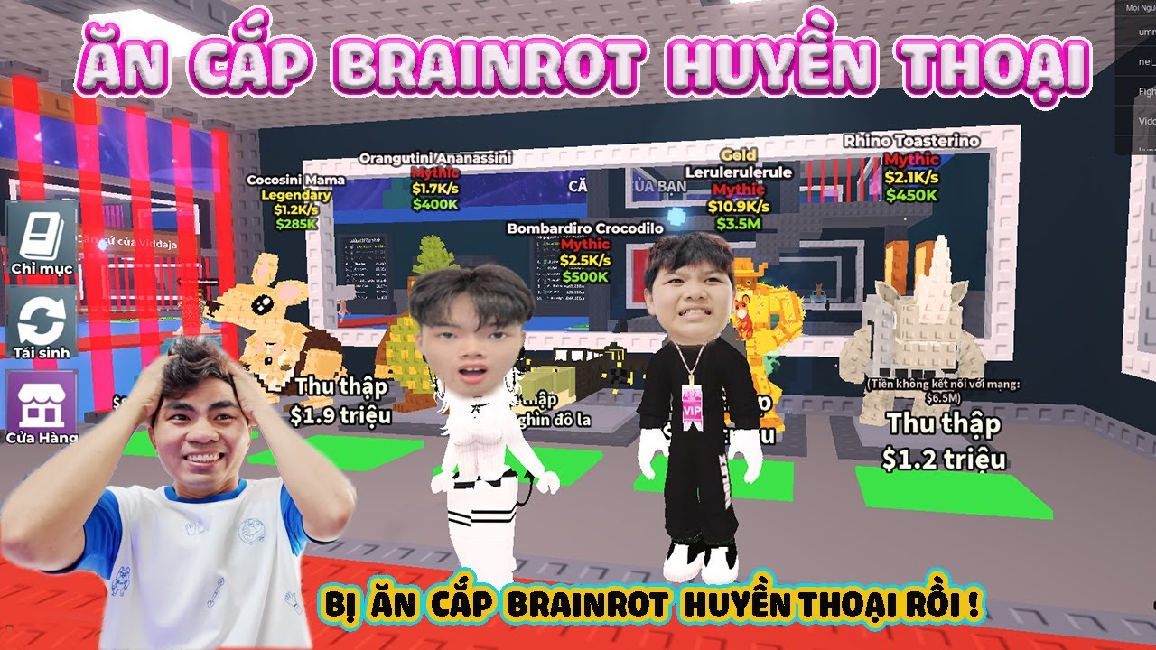 Tài VinhThử Thách Sưu Tập Brainrot Huyền Thoại Steal A Brainrot