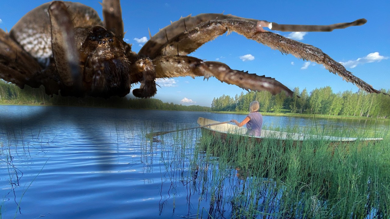 RIESENSPINNEN in Finnland - Dolomedes plantarius