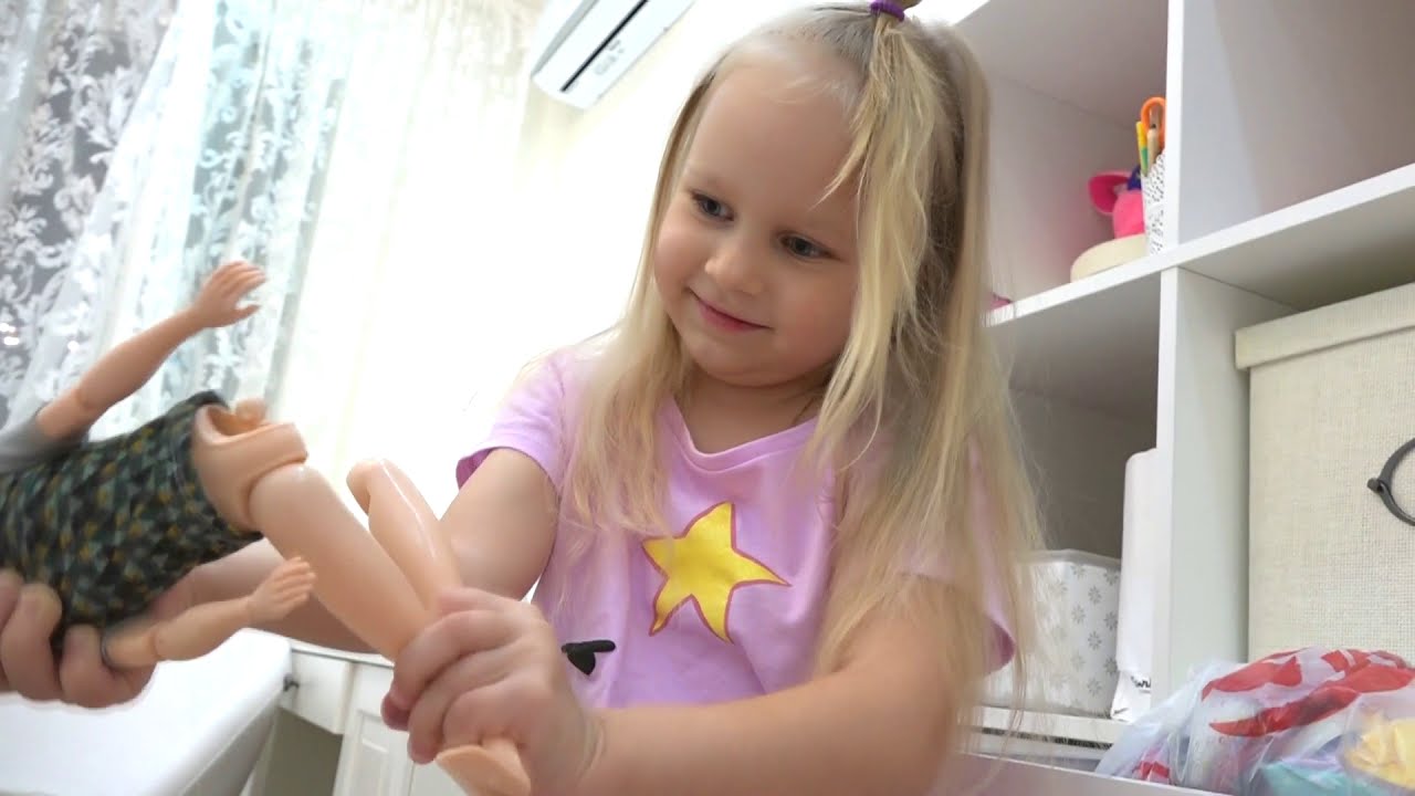 Алиса ИГРАЕТ с куклами ЛОЛ Холодное Сердце  !!! День рождения куклы Алисы !!!