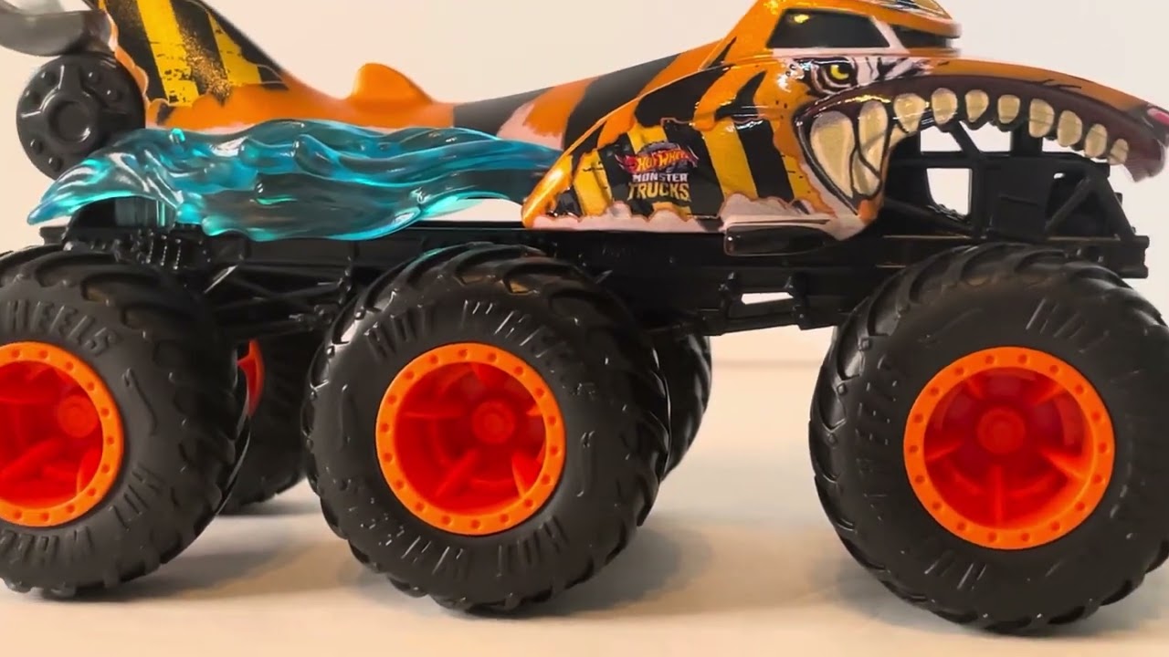 Hotwheels Monster Trucks Big Rigs Tiger Shark Review 
