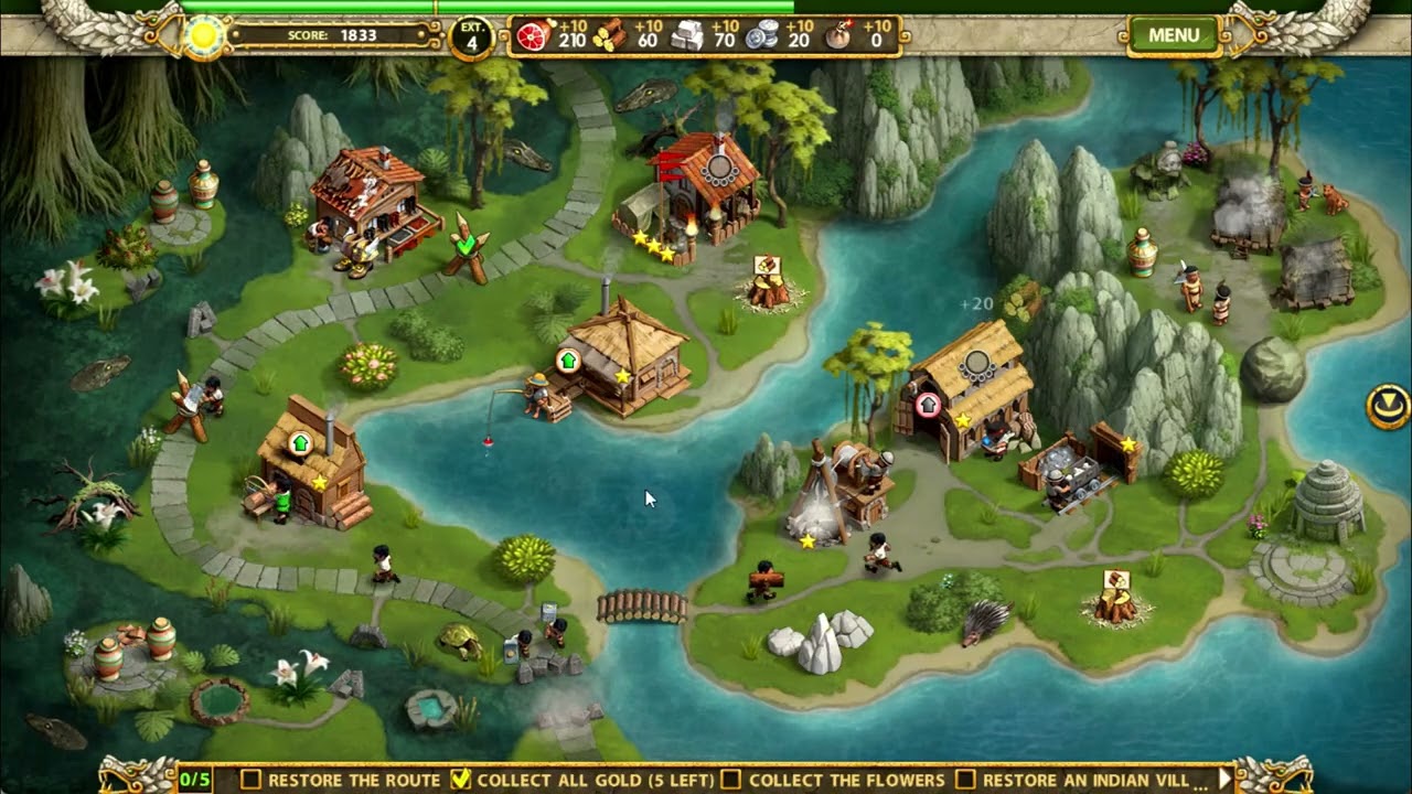 4 Aztec Skulls Remastered CE, Book 2 Bonus Level 4, Hard Mode with Hidden Object Locations