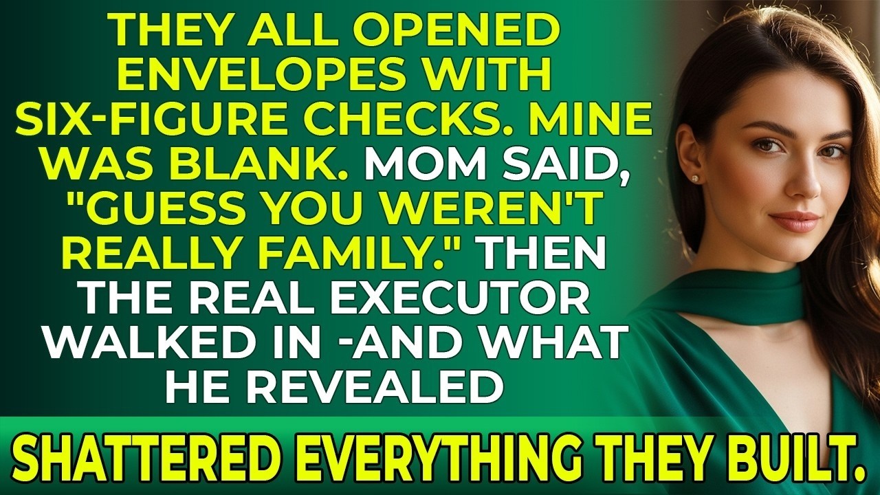 My Family Erased Me From the Will Reading — Then the Real Executor Showed Up...