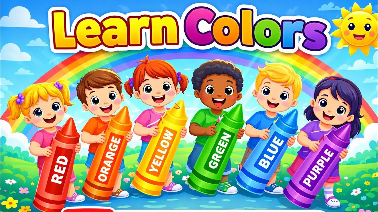 Colors Song for Kids 🌈 | Learn Colors with Fun Music & Animation