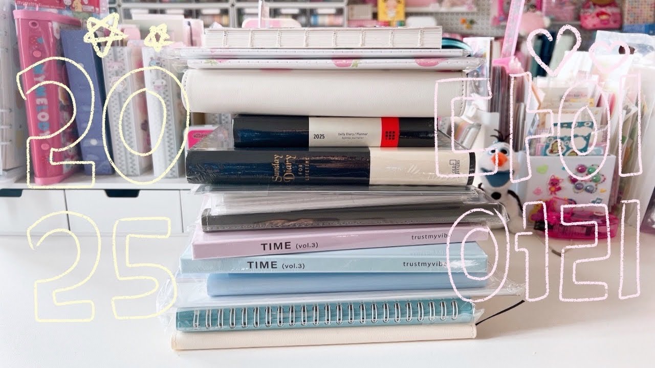저의 2025년 다이어리 구경하실래요? ╰(*°▽°*)╯📚 훈찌 몰스킨 트러스트마이바이브 비온뒤 다이소