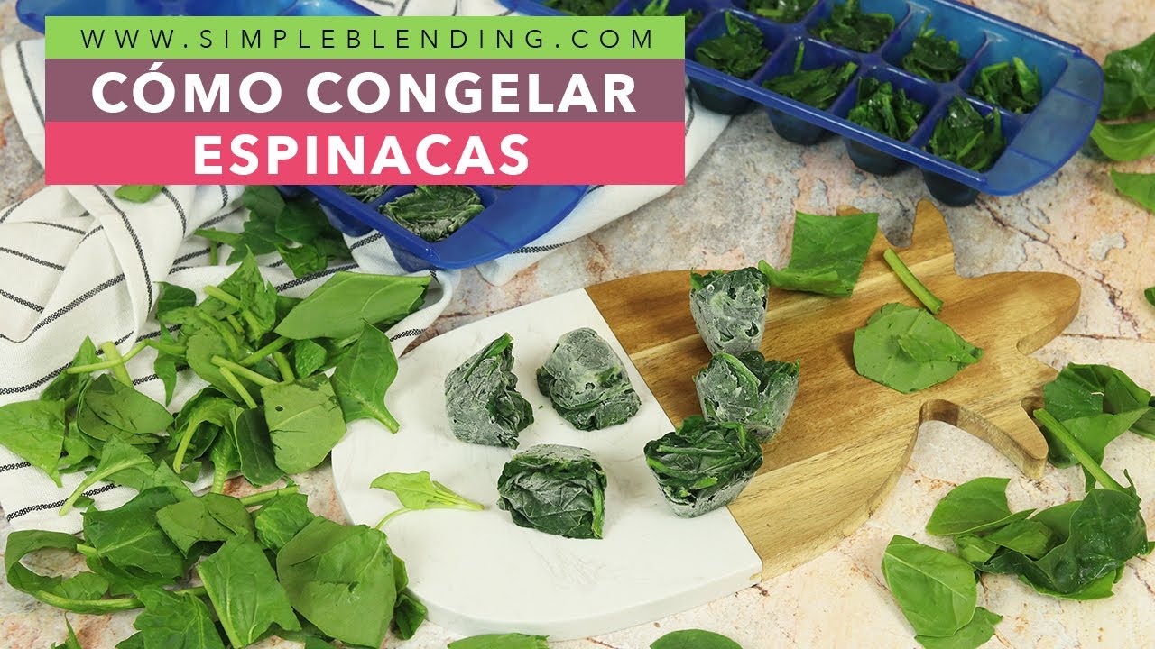 CÓMO CONGELAR ESPINACAS EN CASA | Congelación casera de espinacas | Congelar espinacas