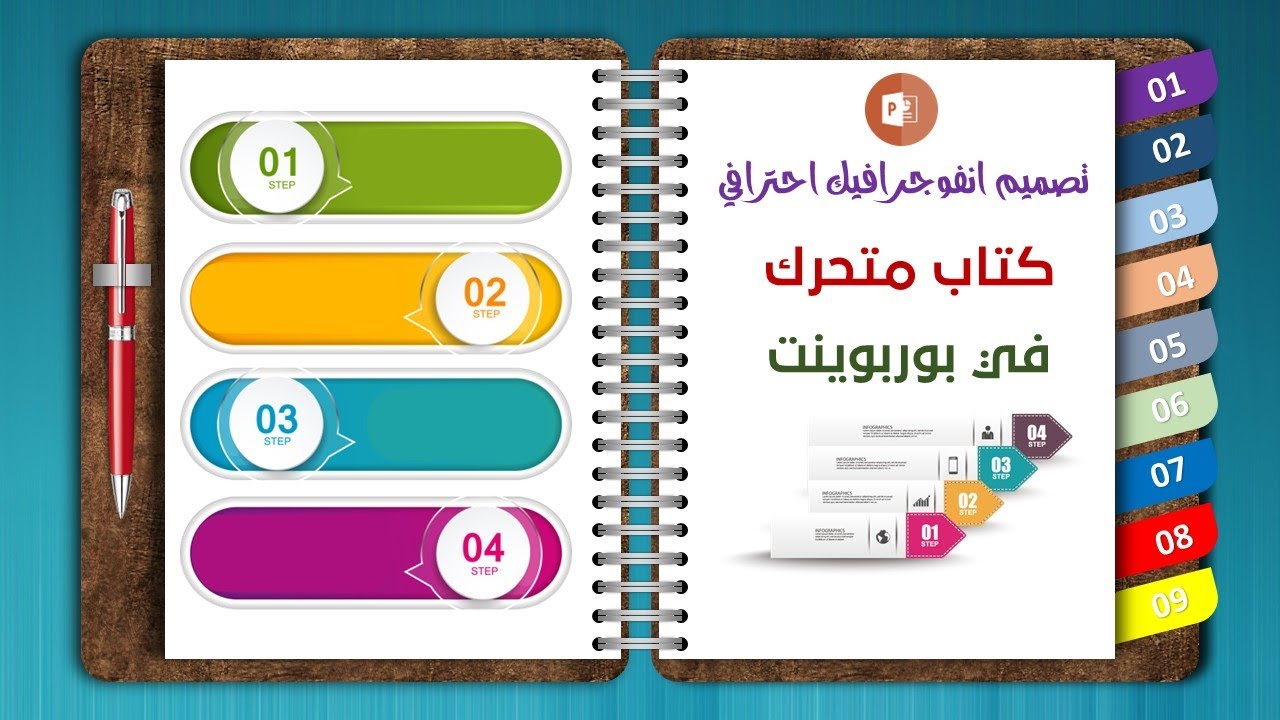 Профессиональный дизайн инфографики, анимированная книга в PowerPoint