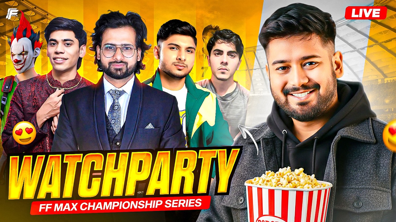 Mega Watch Party 🔴 Zutsu FFM Champ Series with rocky mamu #gyangaming #freefire #freefirelive