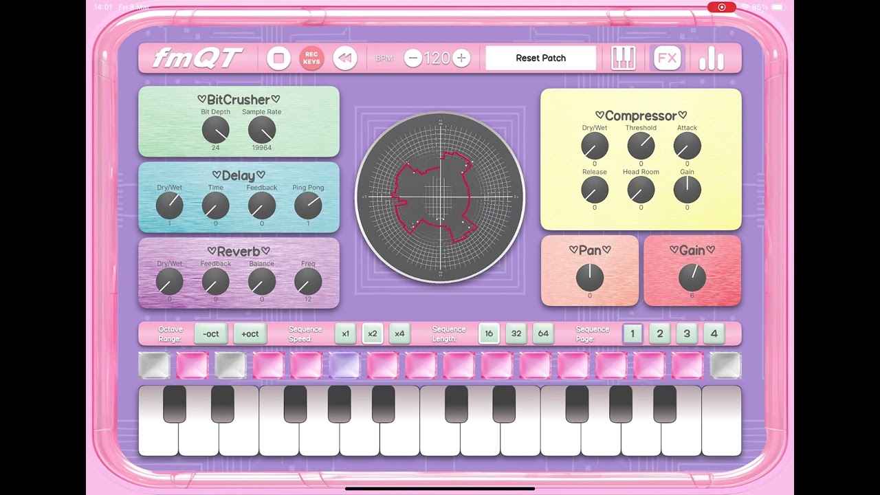 fmQT: FM Synth for iOS | Dahlia Sabin