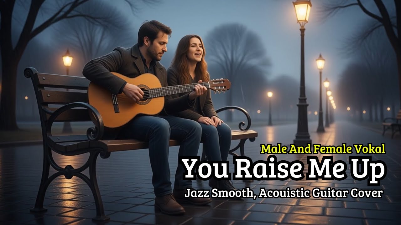 You Raise Me Up - Jazz Smooth, Acoustic Guitar Cover - Male And Female Vocal.