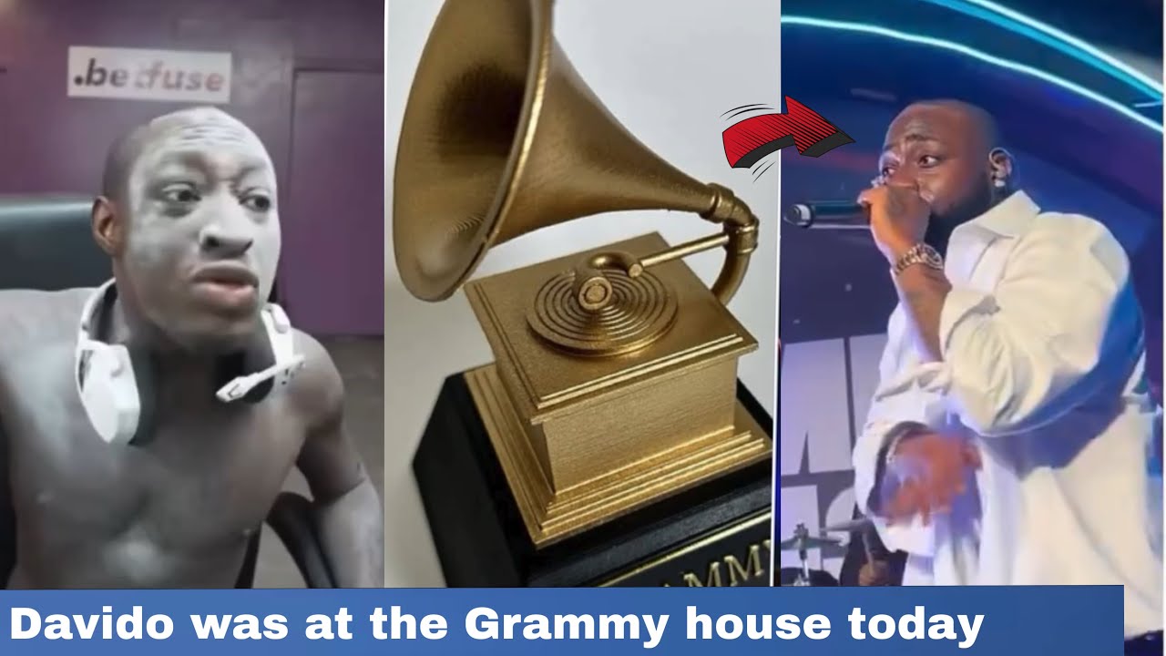 DAVIDO WININ GRAMMY DON CAUSE WAHALA AS DAVIDO WAS LIVE AT GRAMMY HOUSE TODAY