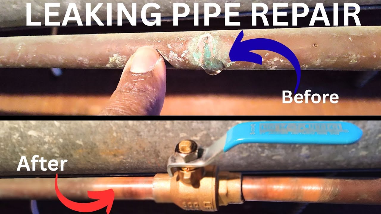 Ремонт протекающей трубы